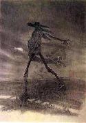 Felicien Rops Satan Sowing Seeds oil painting artist